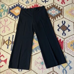 Banana Republic Black Wide-Leg Trousers